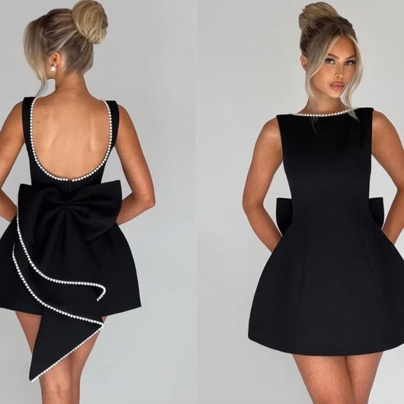 Babyboo Fashion Dresses & Skirts - Babyboo Fashion Carrie Mini Dress - Bow Dress